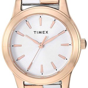 Timex Damklocka TW2R98900 Classic Silverfärgad/Roséguldstonat stål