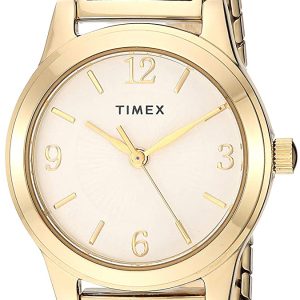 Timex Damklocka TW2T31600 Antikvit/Gulguldtonat stål Ø25.5 mm