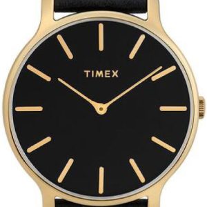 Timex Damklocka TW2T45300 Svart/Läder Ø38 mm