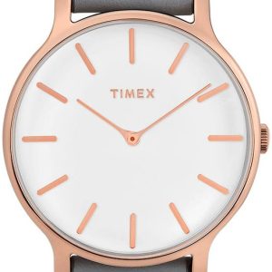 Timex Damklocka TW2T45400 Transcend Vit/Roséguldstonat stål Ø38 mm