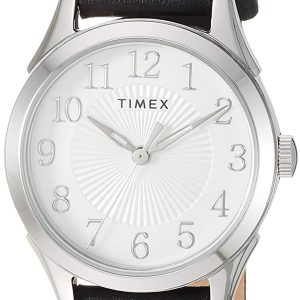 Timex Damklocka TW2T66600 Silverfärgad/Läder Ø28.4 mm