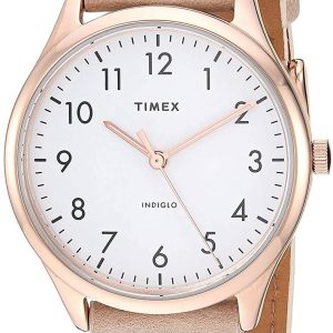 Timex Damklocka TW2T72400 Vit/Läder Ø32 mm