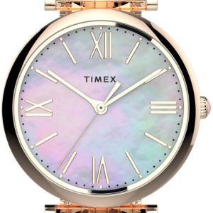 Timex Damklocka TW2T79200 Vit/Roséguldstonat stål Ø35 mm