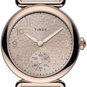 Timex Damklocka TW2T88200 Roséguldstonad/Läder Ø33 mm