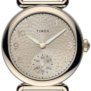 Timex Damklocka TW2T88200D7 Silverfärgad/Läder Ø33 mm