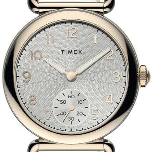 Timex Damklocka TW2T88400D7 Silverfärgad/Läder Ø33 mm