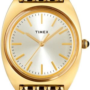 Timex Damklocka TW2T90400 Silverfärgad/Gulguldtonat stål Ø33 mm