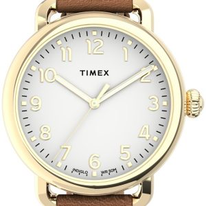 Timex Damklocka TW2U13300 Standard Vit/Läder Ø34 mm