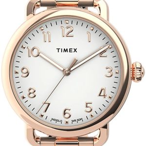 Timex Damklocka TW2U14000 Standard Vit/Roséguldstonat stål Ø34 mm