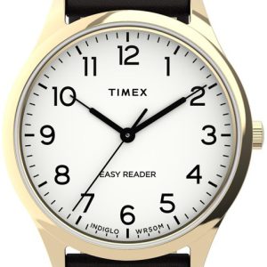 Timex Damklocka TW2U21800 Easy Reader Vit/Läder Ø32 mm