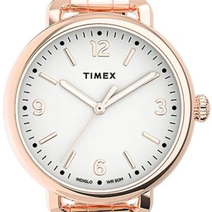 Timex Damklocka TW2U60700 Vit/Roséguldstonat stål Ø30 mm