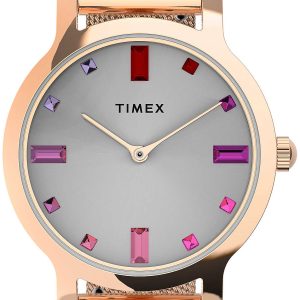 Timex Damklocka TW2U87000 Transcend Silverfärgad/Roséguldstonat