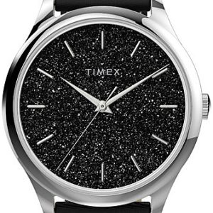 Timex Damklocka TW2V01100 Celestial Svart/Gummi Ø32 mm