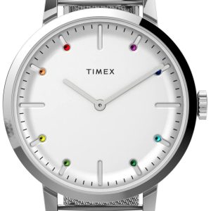 Timex Damklocka TW2V36900 Midtown Vit/Stål Ø36 mm