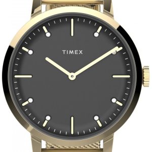 Timex Damklocka TW2V37200 Midtown Grå/Gulguldtonat stål Ø36 mm