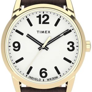 Timex Easy Reader Herrklocka TW2U71500 Vit/Läder Ø38 mm