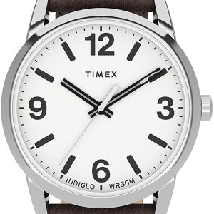 Timex Easy Reader Herrklocka TW2U71600 Vit/Läder Ø38 mm