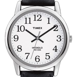 Timex Herrklocka T20501 Easy Reader Vit/Läder Ø35 mm