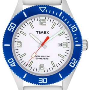 Timex Herrklocka T2N535 Vit/Gummi Ø44 mm