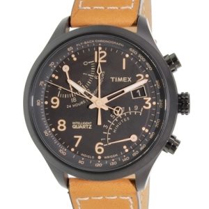 Timex Herrklocka T2N700 Svart/Läder Ø42 mm