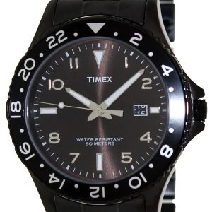 Timex Herrklocka T2P028 Svart/Stål Ø44 mm