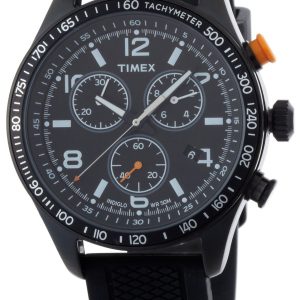 Timex Herrklocka T2P043 Svart/Gummi Ø42 mm