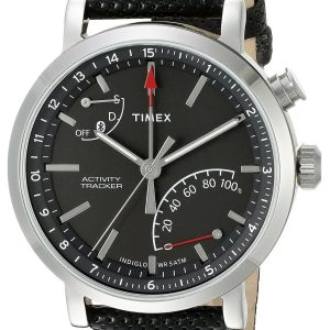 Timex Herrklocka TW2P81700 Svart/Läder Ø42 mm