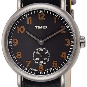 Timex Herrklocka TW2P86700 Weekender Svart/Läder Ø40 mm