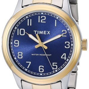 Timex Herrklocka TW2R36600 Blå/Gulguldtonat stål Ø40 mm