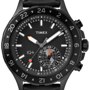 Timex Herrklocka TW2R39900 Svart/Läder Ø43 mm