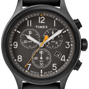 Timex Herrklocka TW2R47500 Svart/Läder Ø42 mm