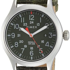 Timex Herrklocka TW2R60900 Grön/Läder Ø40 mm