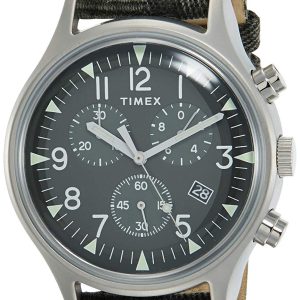 Timex Herrklocka TW2R68600 Grön/Läder Ø42 mm