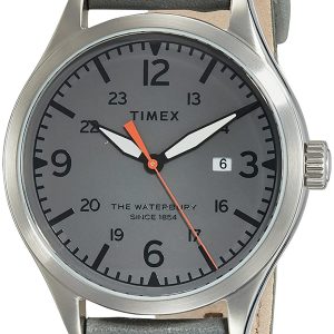 Timex Herrklocka TW2R71000 Grå/Läder Ø40 mm