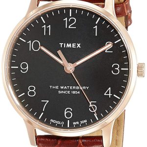 Timex Herrklocka TW2R71400 Svart/Läder Ø40 mm