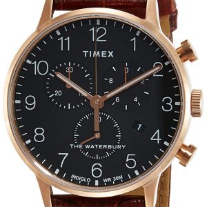 Timex Herrklocka TW2R71600 Svart/Läder Ø40 mm