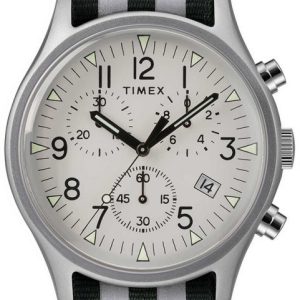 Timex Herrklocka TW2R81300D7 Silverfärgad/Textil Ø40 mm