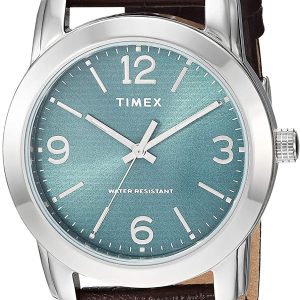 Timex Herrklocka TW2R86900 Grön/Läder Ø39 mm