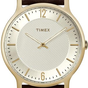 Timex Herrklocka TW2R92000 Silverfärgad/Läder Ø40 mm