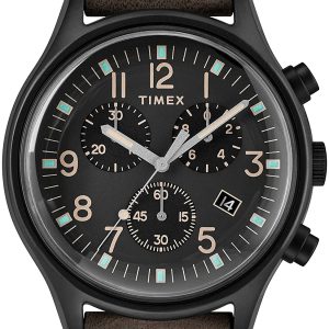 Timex Herrklocka TW2R96500 Svart/Läder Ø41 mm