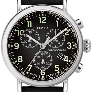 Timex Herrklocka TW2T21100 Svart/Läder Ø41 mm