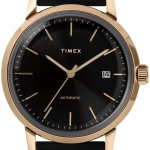 Timex Herrklocka TW2T22800 Marlin Svart/Läder Ø40 mm