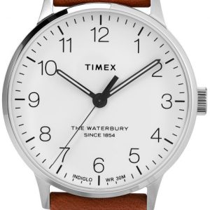 Timex Herrklocka TW2T27500 Vit/Läder Ø40 mm