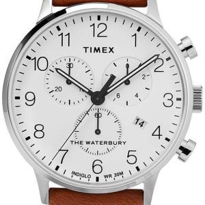 Timex Herrklocka TW2T28000 Vit/Läder Ø40 mm