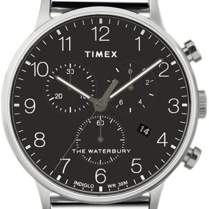 Timex Herrklocka TW2T36600 The Waterbury Svart/Stål Ø40 mm