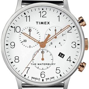 Timex Herrklocka TW2T36700 Classic Vit/Stål Ø40 mm