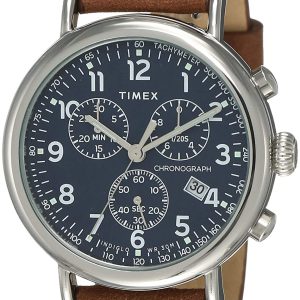 Timex Herrklocka TW2T68900 Blå/Läder Ø41 mm