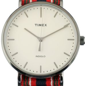 Timex Herrklocka TW2T97800LG Vit/Textil Ø41 mm