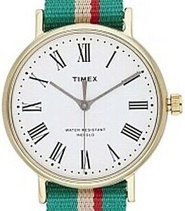 Timex Herrklocka TW2T98500LG Vit/Textil Ø37 mm