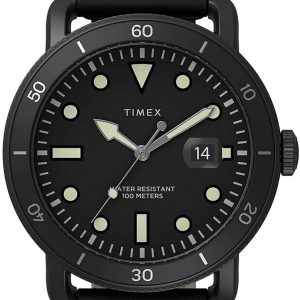 Timex Herrklocka TW2U01800D7 Svart/Läder Ø42 mm